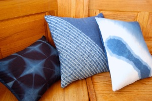indigo pillows-each side is interesting
