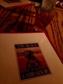 at the Black Lab- comfort food and a cocktail-an after packout tradition